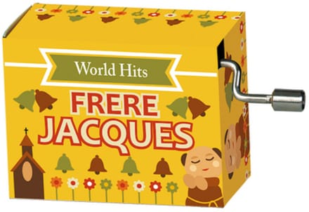 Draai Muziekdoosje wereldhits "FRÈRE JACQUES"