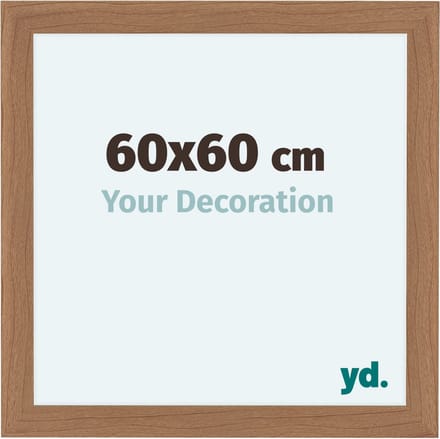 Your Decoration - Fotolijst 60x60 cm - MDF - Notenhout Licht - Como