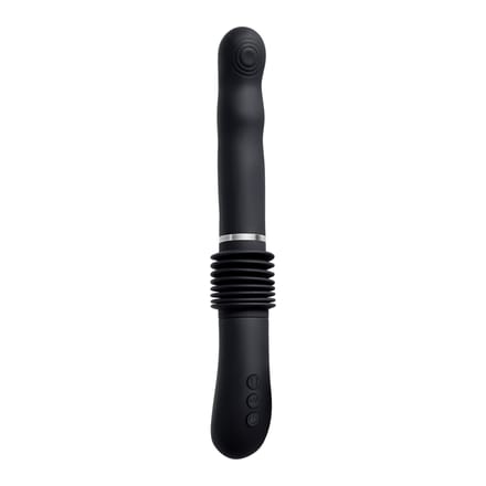 Evolved - stotende G-spot vibrator met standaard - Zwart