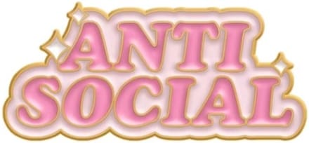 Pin Broche - enamel pin - kledingspeld - Anti Social