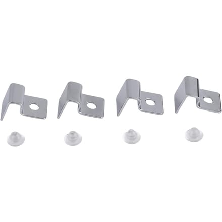 4 STUKS/Set Roestvrij Staal Aquarium Vissenkom Glas Deksel Clip Steun Houder(6 mm) gray