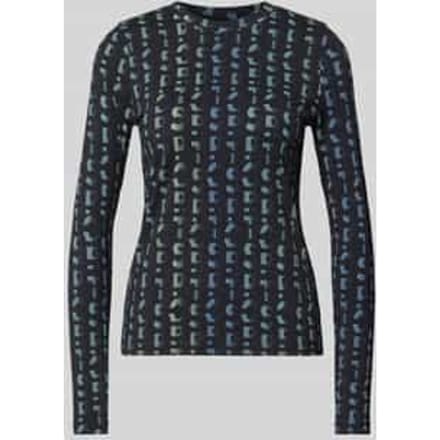 Shirt met lange mouwen met labelprint
