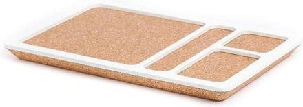 Amorim Cork Korko Selection Serveerschaal met 4 vakken - Bruin-Wit