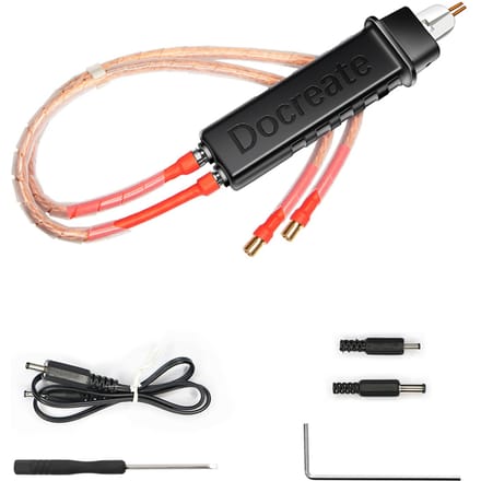 Puntlaspen, Handheld Lasmachine Accessoire voor Batterij, Verstelbare DIY Batterij Puntlasser zwart