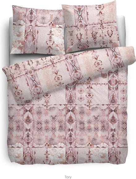 HNL Refined Satin Tory Dekbedovertrek - Eenpersoons - 140x200/220 cm - Roze