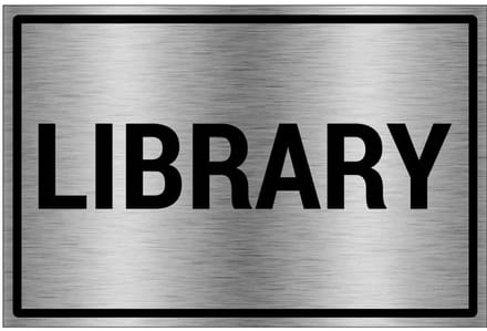 Library bord - gecoat brushed aluminium - grijs zwart | 60 x 40 cm