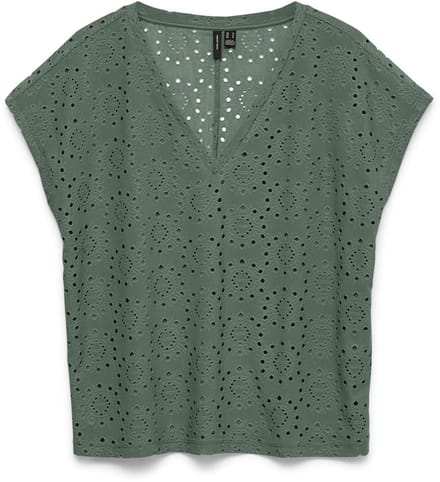 VERO MODA - VMTASSA LIV SS V-NECK TOP JRS - Dames - Blouses