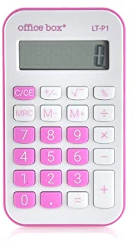 Rekenmachine 8-cijfers voor dagelijks gebruik - Roze