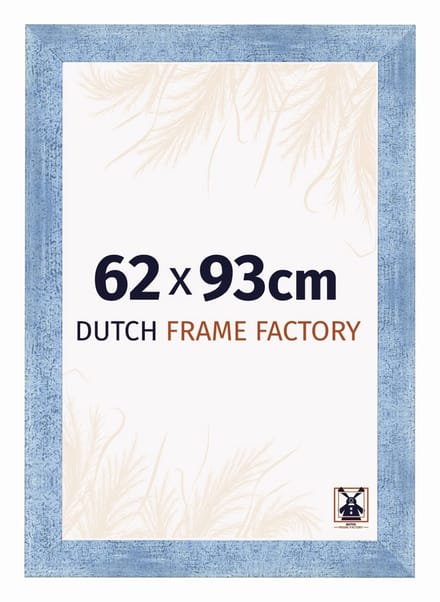 Fotolijst 62x93 cm - MDF - Helder Blauw Geveegd - Praag