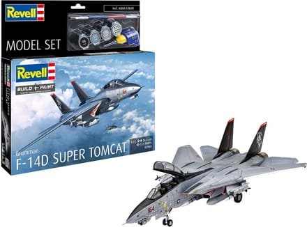 Revell Modelbouwpakket Militaire voertuigen - 63960 F-14D Super Tomcat - Model Set Plastic - 1:72 - Modelbouw