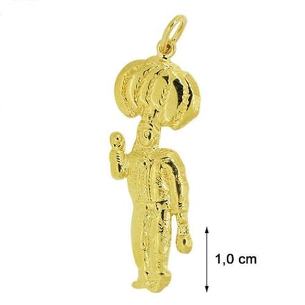 Blinx Jewels - Goudkleurig vergulden hanger - Gilles Carnaval