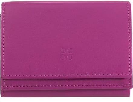DuDu Honduras Portemonnee Leder 10 cm - Jongens - Horizontaal - fuchsia
