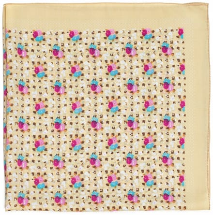 Meadow Sjaal - Licht Beige Bloemenprint