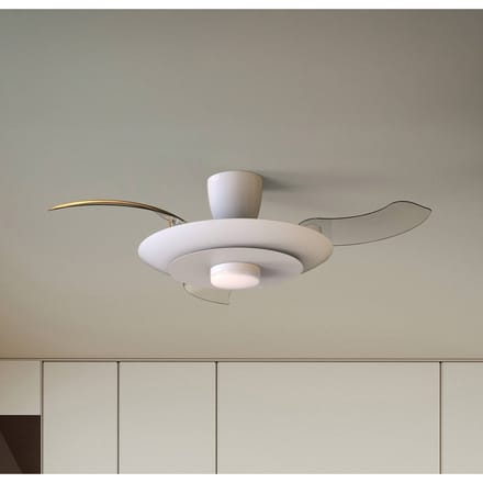 Mantra Iluminación LED plafondventilator Kyoto, wit, DC, stil, CCT, 106 cm