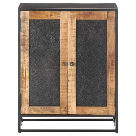 vidaXL - Dressoir - 60x35x75 - cm - ruw - mangohout