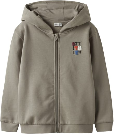 NAME IT - NKMBRENT LS NREG SWEAT CARD WH BRU BOX - Jongens - Vesten