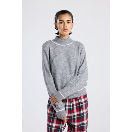 America Today Kath Grey Melange Maat: L | Sweaters Outlet | Dames | Grijs