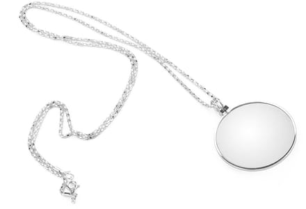 Dailygoods- Vergrootglas 5X - Monocle-lens - Ketting - Zinklegering