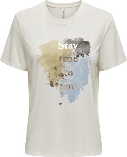 ONLY - ONLFREE LIFE REG S/S LEAF TOP JRS - Dames - Blouses