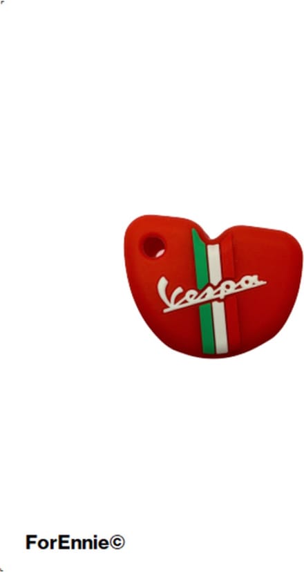 Vespa | sleutelhoesje | rood | Italiaanse vlag