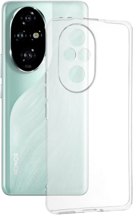 Hoesje geschikt voor HONOR 200 Pro - Techsuit Clear Silicone Back Cover - Transparant