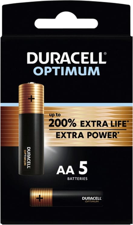 Batterij Duracell Optimum 200% 5xAA - 16 stuks