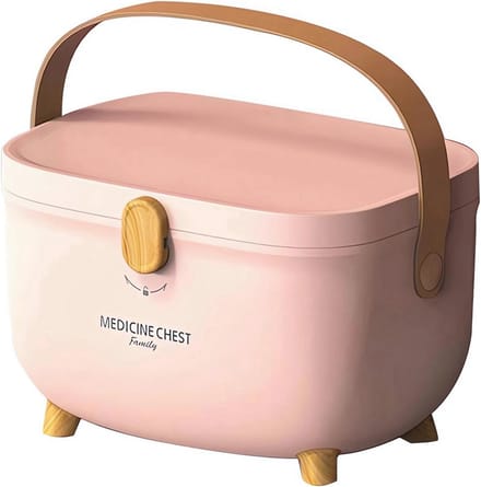 Huisapotheek Medicijnbox Groot Capaciteit met Handvat en Organizer