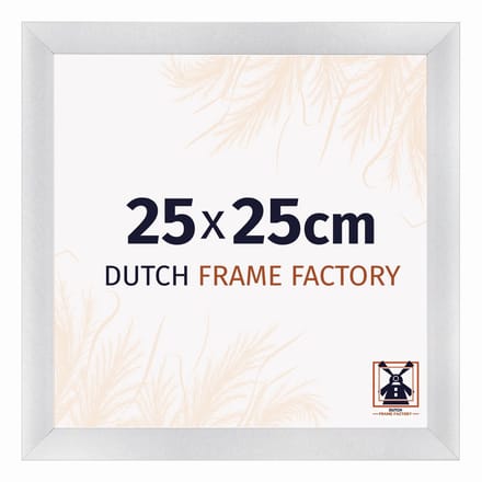 Fotolijst 25x25 cm - MDF - Zilver Mat - Praag
