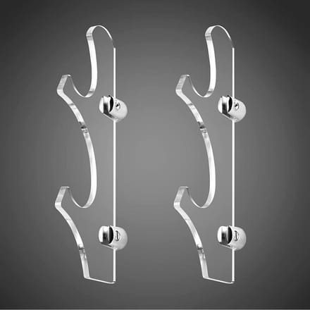 Support mural transparent pour sabre laser, adapté aux épées, 1 paire gray