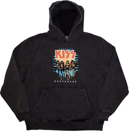 Kiss - Destroyer 3D Logo Hoodie/trui - S - Grijs