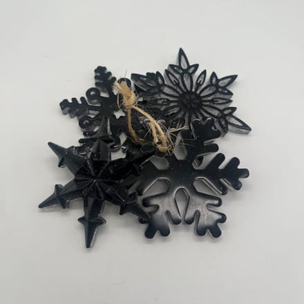 Kersthangers - Kersthanger set van 4 - zwart