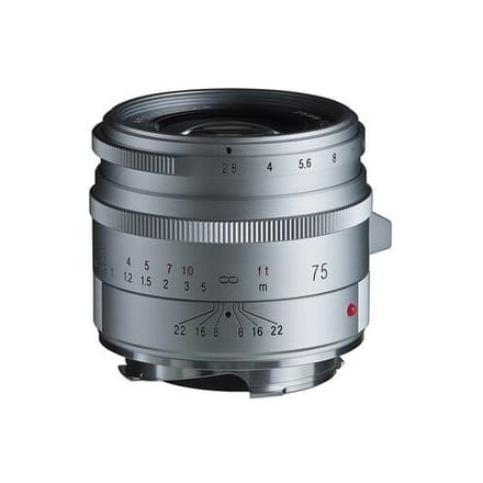 VoigtlÃ¤nder APO-Skopar 2,8/75 mm-objectief  Leica M zilver