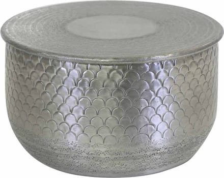 Oosterse bijzettafel Alava zilver