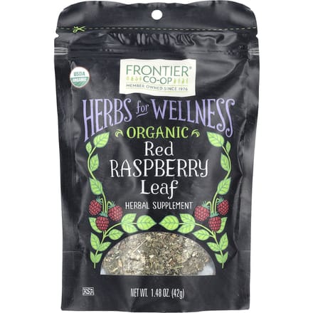 Frontier Co-Op, Organic Red Raspberry Leaf, 42G(1.48Oz) black