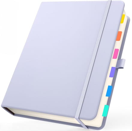 Notitieboek Grid, 100g Geruit Papier Agenda Harde Kaft Lichtpaars