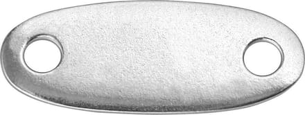 Creotime Stalen Label 3,3 X 1,2 Cm 15 Stuks Zilver