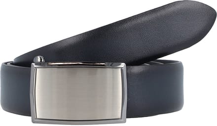 LLOYD Leren Riem Thin Leather Belt 3.5 W100 Marine Blauw