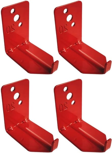 Brandblusser Beugel - Muur Haak - Veilige Opslag - Sterk Draagvermogen - 20 lbs Capaciteit - Rood