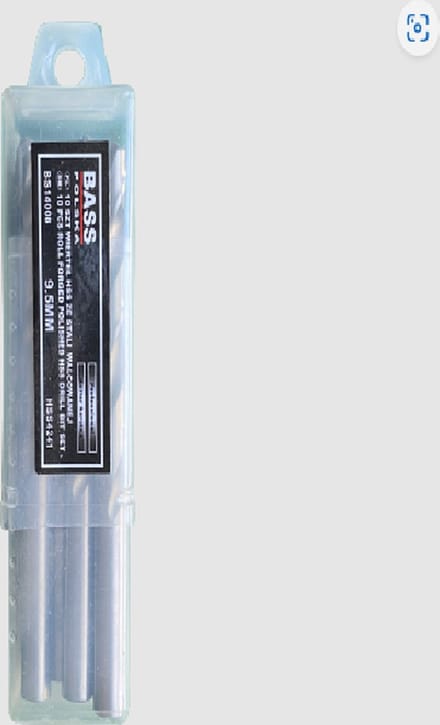 Gewalste stalen HSS-boren 9,5 mm 10 stuks