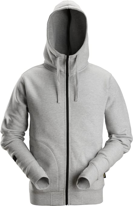 Snickers 2890 AllroundWork, Hoodie Volledige Rits - Grijs Melange - M