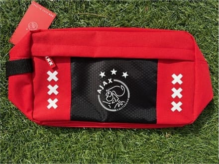 Ajax Toilettas Medium Rood zwart Amsterdam XXX logo