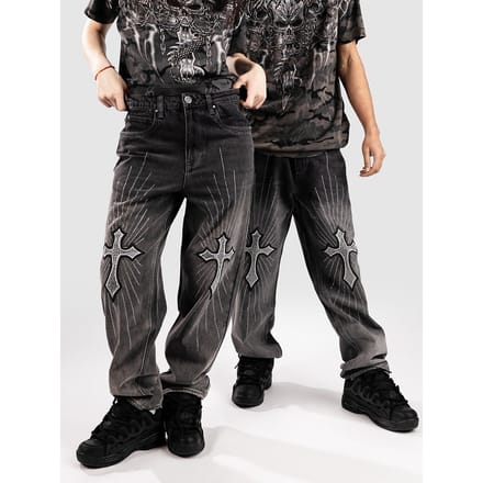 Ninth Hall Glory Cross Jeans grijs