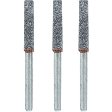 3 Stuks 4mm 5/32in Diamant Kettingzaagslijper Steenboren Vijl Slijpgereedschap voor Roterend Gereedschap gray