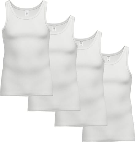 AMMANN Onderhemd Doppelripp Unterhemden 4er Pack Verpakking van 4