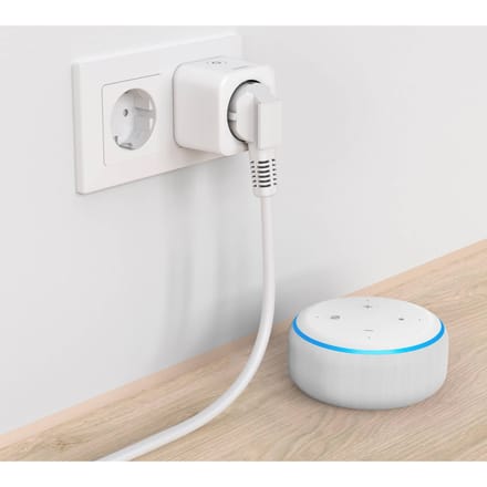 Hama Smarte WLAN-Steckdose, Matter, sprach- u. appgesteuert, nachrüstbar, 3.680W Stopcontact