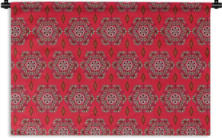 Wandkleed - Wanddoek - Mandala - Design - Bloem - 120x80 cm - Wandtapijt