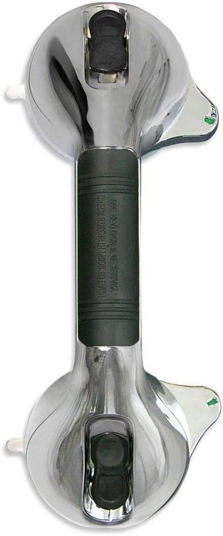 Zuignap Handvat - Veiligheidshandvat Douche - Veiligheid Thuis - Kleurwissel Indicator - 29.5 cm - Chroom