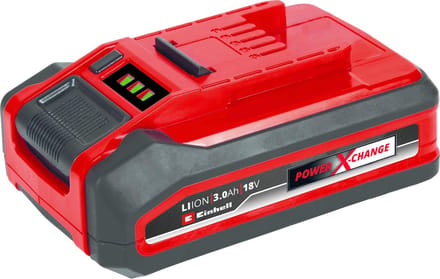 Einhell 3.0 Ah Plus Accu - Power X-Change - 18 V/Li-Ion - Max. vermogen: 900 W - Active Accu Management Systeem - PLUS-Technologie: meer vermogen