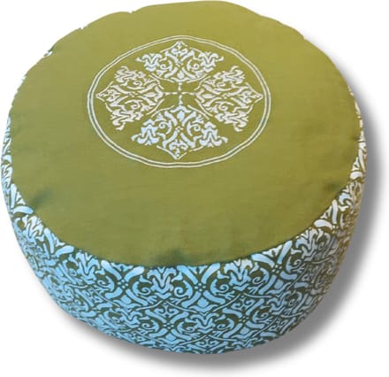 Om Namaste Meditatiekussen Design Groen XL | Groen en Wit