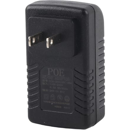 Injecteur POE DC 24V 1A Adaptateur secteur Fiche / Optionnel